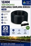 50 Metre 16mm 40cm Damlatıcılı Kaplamalı Damlama Sulama Borusu 