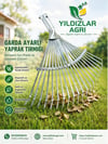 Garda Ayarlı Metal Yaprak Tırmığı