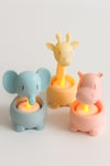3 Adet Dekoratif Aydınlatma Mumluk Kurbağa Nilüfer Mumluk Plastiktir. Tea Light Mum Dahildir.