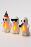 3 Adet Dekoratif Aydınlatma Mumluk Muzip Hayalet Set Plastiktir. Tea Light Mum Dahildir.