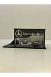 3D Baskı 1/64 Ölçekli Mercedes Showroom Tasarımlı Diorama Araç Sergileme Garajı