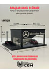 3D Baskı 1/64 Ölçekli Mercedes Showroom Tasarımlı Diorama Araç Sergileme Garajı