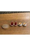 4'Lü 2 Çay 2 Kahve – Bebek Evi Mini Minyatür Aksesuar ve Diorama Dollhouse Telefon Süsü- Maket Çay ve Kahve Bardağı