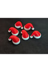6 adet mini yılbaşı noel baba şapkası