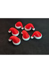 6 adet mini yılbaşı noel baba şapkası
