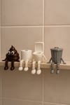 Banyo Dekor -dekoratif Figürler 4 lü Set (KLOZET, TUVALET KAĞIDI, ÇÖP, KAKA EMOJİLERİ)
