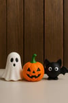 Cadılar Bayramı - Halloween - 3 lü Figür Seti - Plastik