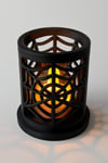 Dekoratif Aydınlatma Mumluk Ağ Kafes Mumluk Plastiktir. Tea Light Mum Dahildir.