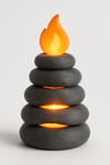 Dekoratif Aydınlatma Mumluk Alev Taş Mumluk Plastiktir. Tea Light Mum Dahildir.