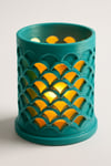 Dekoratif Aydınlatma Mumluk Balık Pulu Mumluk Plastiktir. Tea Light Mum Dahildir.