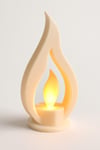 Dekoratif Aydınlatma Mumluk Büyük Alev Mumluk Plastiktir. Tea Light Mum Dahildir.