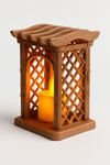 Dekoratif Aydınlatma Mumluk Çardak Mumluk Plastiktir. Tea Light Mum Dahildir.