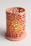 Dekoratif Aydınlatma Mumluk Çiçek Kafes Mumluk Plastiktir. Tea Light Mum Dahildir.