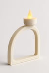 Dekoratif Aydınlatma Mumluk Çizgi Yay Mumluk Plastiktir. Tea Light Mum Dahildir.