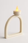 Dekoratif Aydınlatma Mumluk Çizgi Yay Mumluk Plastiktir. Tea Light Mum Dahildir.