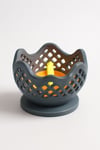 Dekoratif Aydınlatma Mumluk Dalga Kase Mumluk Plastiktir. Tea Light Mum Dahildir.