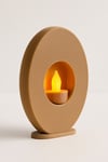 Dekoratif Aydınlatma Mumluk Düz Dilim Mumluk Plastiktir. Tea Light Mum Dahildir.