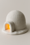 Dekoratif Aydınlatma Mumluk İgloo Lamba Plastiktir. Tea Light Mum Dahildir.
