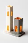 Dekoratif Aydınlatma Mumluk Iki Kule Mumluk Plastiktir. Tea Light Mum Dahildir.