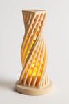 Dekoratif Aydınlatma Mumluk Kıvrık Kule Mumluk Plastiktir. Tea Light Mum Dahildir.