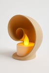 Dekoratif Aydınlatma Mumluk Kıvrılmış Dilim Mumluk Plastiktir. Tea Light Mum Dahildir.