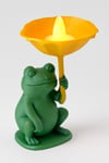 Dekoratif Aydınlatma Mumluk Kurbağa Şemsiye Mumluk Plastiktir. Tea Light Mum Dahildir.