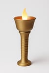 Dekoratif Aydınlatma Mumluk Meşale Kule Mumluk Plastiktir. Tea Light Mum Dahildir.