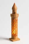 Dekoratif Aydınlatma Mumluk Minare Mumluk Plastiktir. Tea Light Mum Dahildir.