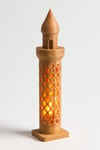 Dekoratif Aydınlatma Mumluk Minare Mumluk Plastiktir. Tea Light Mum Dahildir.