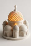 Dekoratif Aydınlatma Mumluk Mini Cami Mumluk Plastiktir. Tea Light Mum Dahildir.