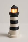 Dekoratif Aydınlatma Mumluk Mini Deniz Feneri Lamba Plastiktir. Tea Light Mum Dahildir.