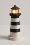 Dekoratif Aydınlatma Mumluk Mini Deniz Feneri Lamba Plastiktir. Tea Light Mum Dahildir.