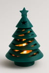 Dekoratif Aydınlatma Mumluk Noel Agaci Mumluk Plastiktir. Tea Light Mum Dahildir.