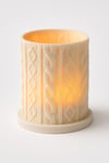 Dekoratif Aydınlatma Mumluk Örgü Mumluk Plastiktir. Tea Light Mum Dahildir.