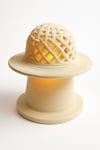 Dekoratif Aydınlatma Mumluk Örgü Şapka Mumluk Plastiktir. Tea Light Mum Dahildir.