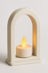 Dekoratif Aydınlatma Mumluk Oval Kapı Mumluk Plastiktir. Tea Light Mum Dahildir.