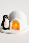 Dekoratif Aydınlatma Mumluk Penguen Iglo Mumluk Plastiktir. Tea Light Mum Dahildir.