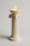 Dekoratif Aydınlatma Mumluk Roma Sütun Lamba Plastiktir. Tea Light Mum Dahildir.