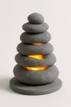 Dekoratif Aydınlatma Mumluk Taş Kule Mumluk Plastiktir. Tea Light Mum Dahildir.