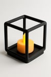 Dekoratif Aydınlatma Mumluk Tel Kafes Küp Mumluk Plastiktir. Tea Light Mum Dahildir.