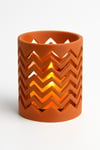 Dekoratif Aydınlatma Mumluk Zig Zag Mumluk Plastiktir. Tea Light Mum Dahildir.