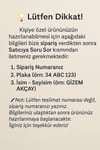 Kişiye Özel İsim Yazılı Plaka Anahtarlık