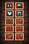 Minecraft 10 Adet - item frame - eşya çerçevesi