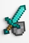 Minecraft Diamond Kılıç Mini Duvar Kalkan Seti 3D Baskı