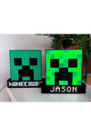 Minecraft Isme Özel Işık Kutusu - Masa Lambası - Dekor Lamba - Gece Lambası