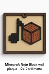 Minecraft Piksel Müzik Notası Duvar Dekoru 3D Baskı