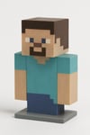 Minecraft Piksel Steve Bust Heykelciği Masa Dekor 3D Baskı
