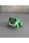 Minecraft Tarzı Dekoratif Kurbağa Figürü | Piksel Tasarım Mini Oyuncak | 3D Model Biblo