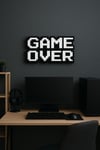 Modern Game Over Kabartmalı Süs – Dekoratif Obje, Duvar & Masaüstü Aksesuarı,Hediye(15x8.5 cm)