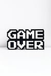 Modern Game Over Kabartmalı Süs – Dekoratif Obje, Duvar & Masaüstü Aksesuarı,Hediye(15x8.5 cm)